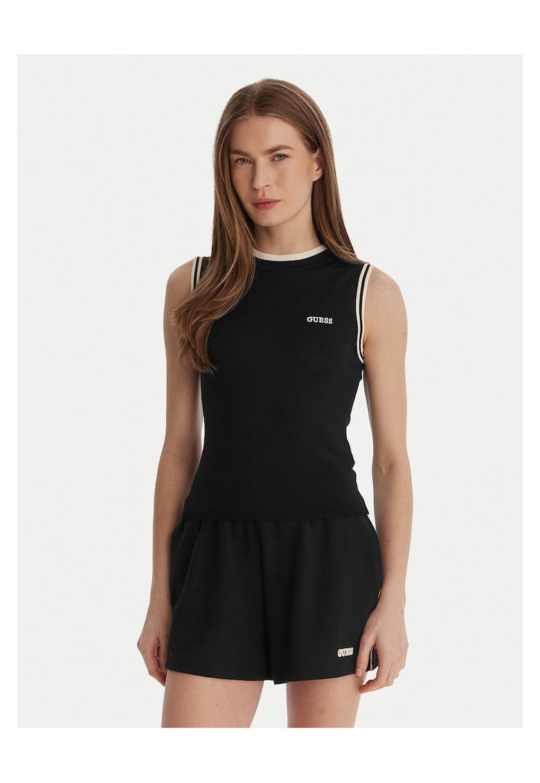 Tricou dama - negru - 63% viscoza - 37% poliamida -