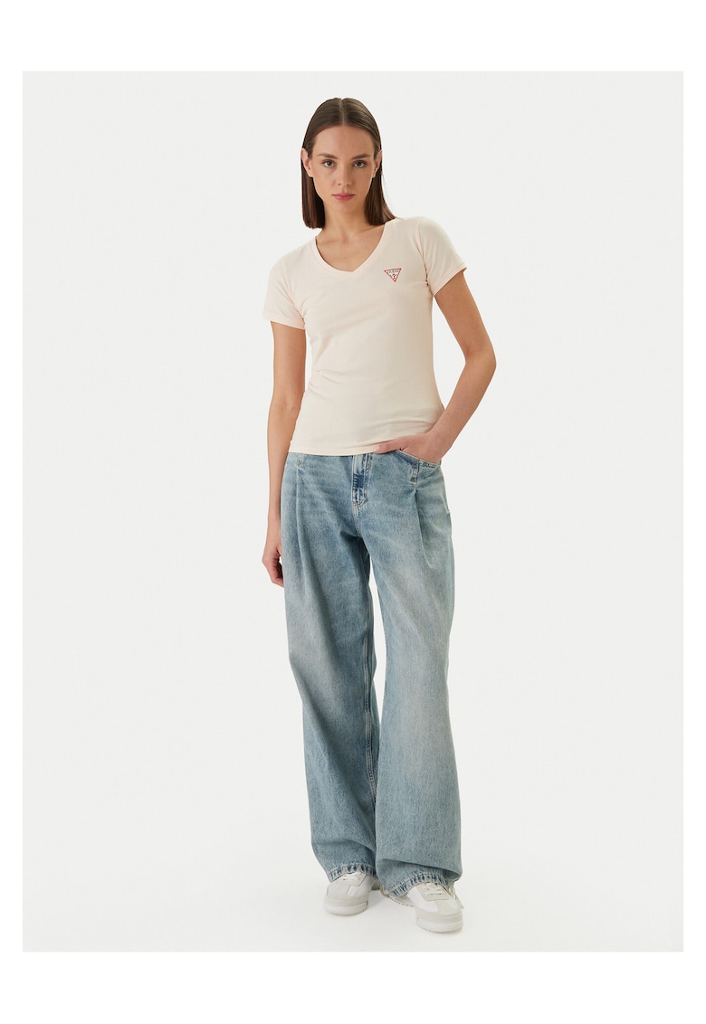 Tricou dama slim fit portocaliu - Portocaliu