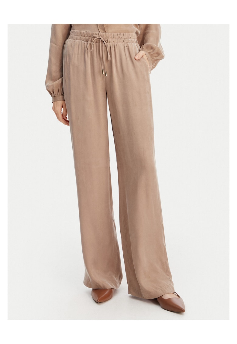 Pantaloni lyocell pentru dama - Bej