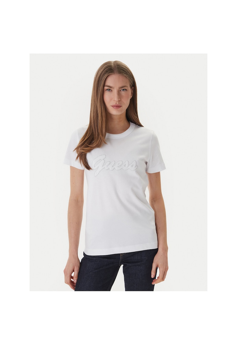 Tricou dama - bumbac 100% - alb -