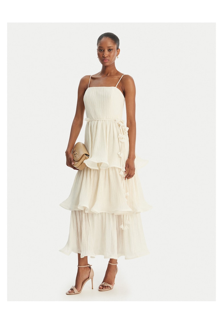 Rochie cocktail Femei - Ecru - Poliester -