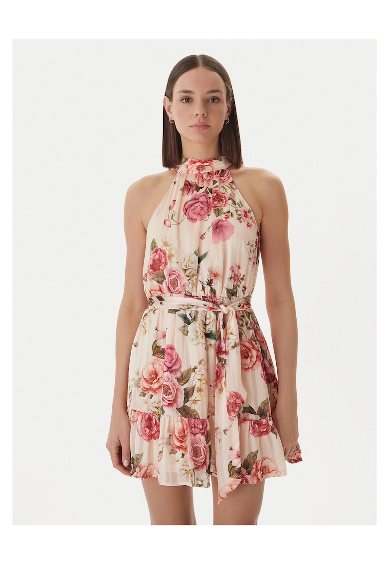 Rochie cocktail Femei - Bej - Colorat - Poliester -