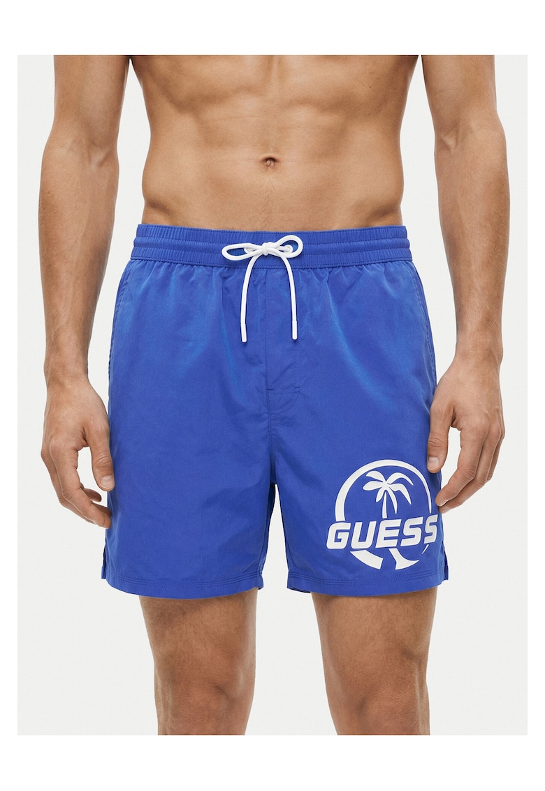 Costum de baie barbati - poliester - albastru - captuseala 95% poliester 5% elastan