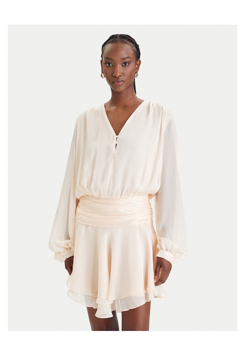 Rochie de cocktail - portocalie - poliester - pentru femei - Portocaliu