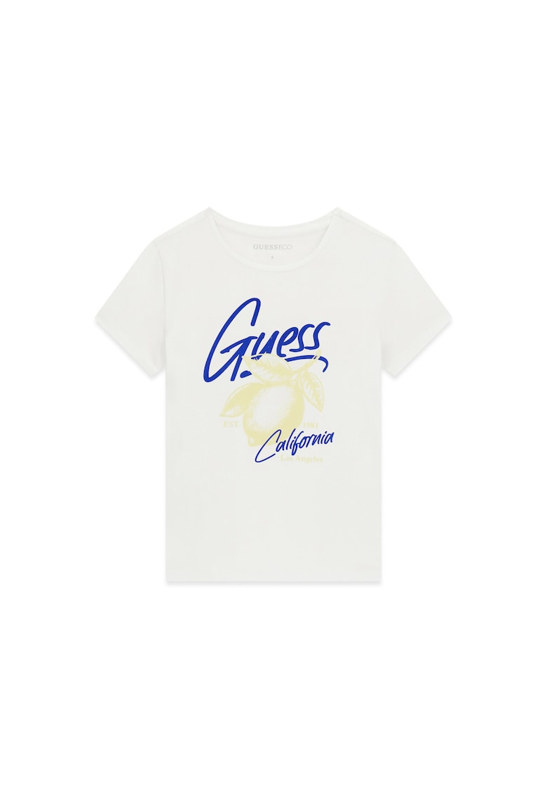 Tricou copii - bumbac - alb - 95% bumbac - 5% elastan -