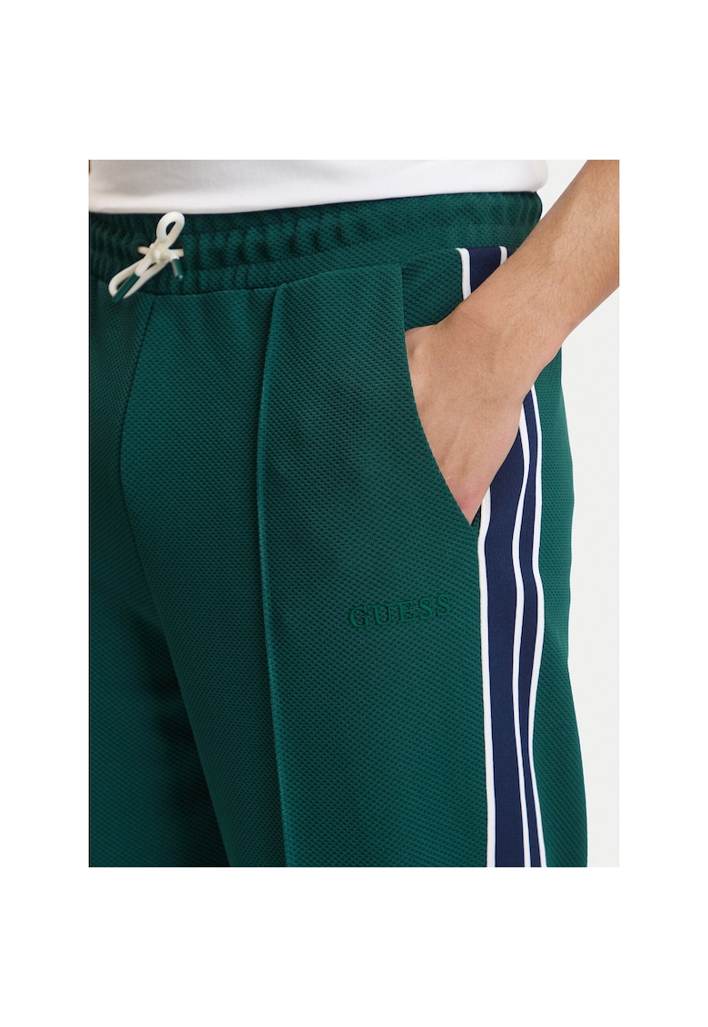 Pantaloni sport barbati - poliester - verde - 97% poliester - 3% elastan