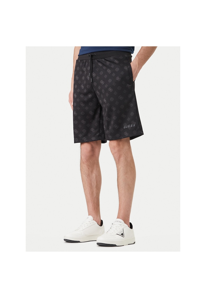 Pantaloni sport barbati - poliester - negru -