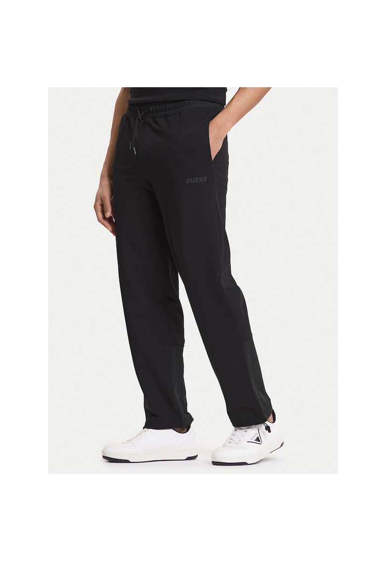 Pantaloni sport barbati - negru - 95% bumbac - 5% elastan
