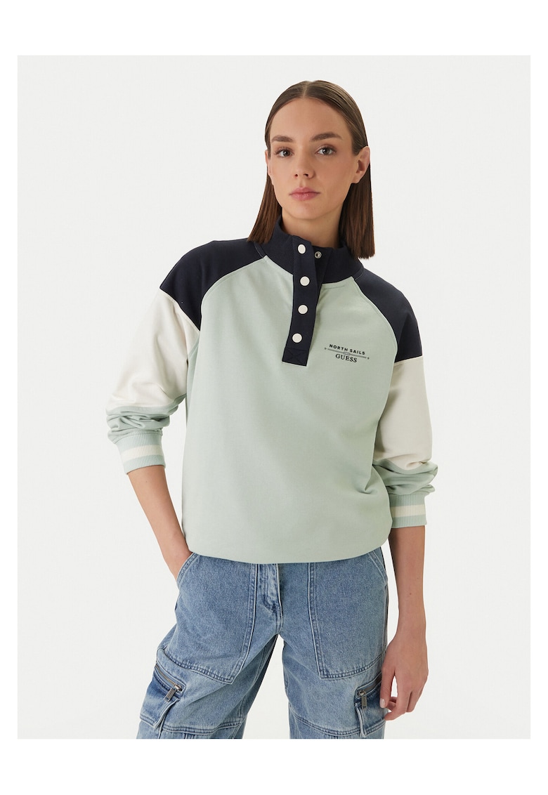 Hanorac dama - bumbac - ecru - bleumarin - verde -