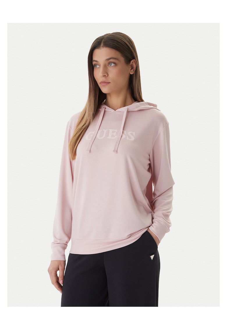 Hanorac dama - roz - 62% poliester - 33% viscoza - 5% elastan -
