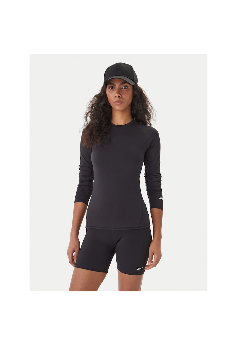 Bluza sport dama - slim fit - negru - poliester - Negru