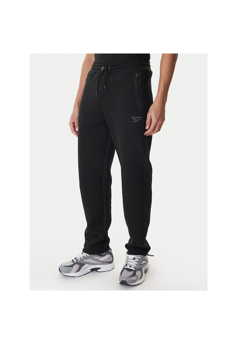 Pantaloni sport barbati - negru - bumbac si poliester -