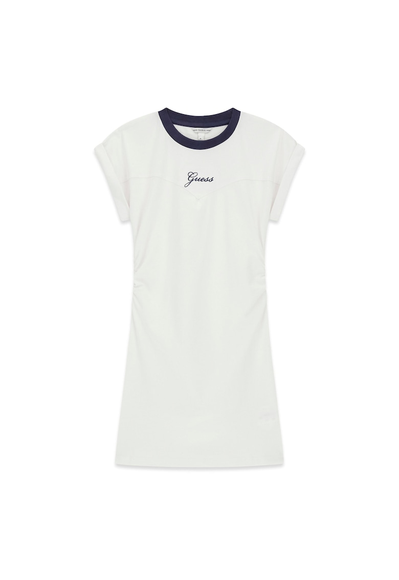 Rochie alb casual fete - bumbac - Alb