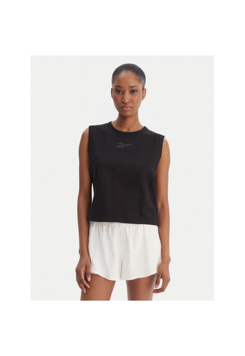 Maiou sport dama - bumbac - negru