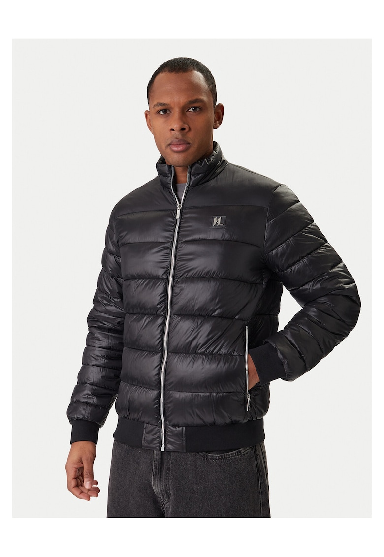 Geaca de iarna barbati - slim fit - negru - poliamida -