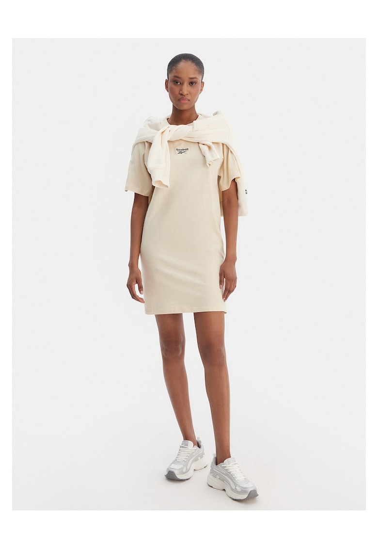 Rochie casual Femei - Bumbac - Bej
