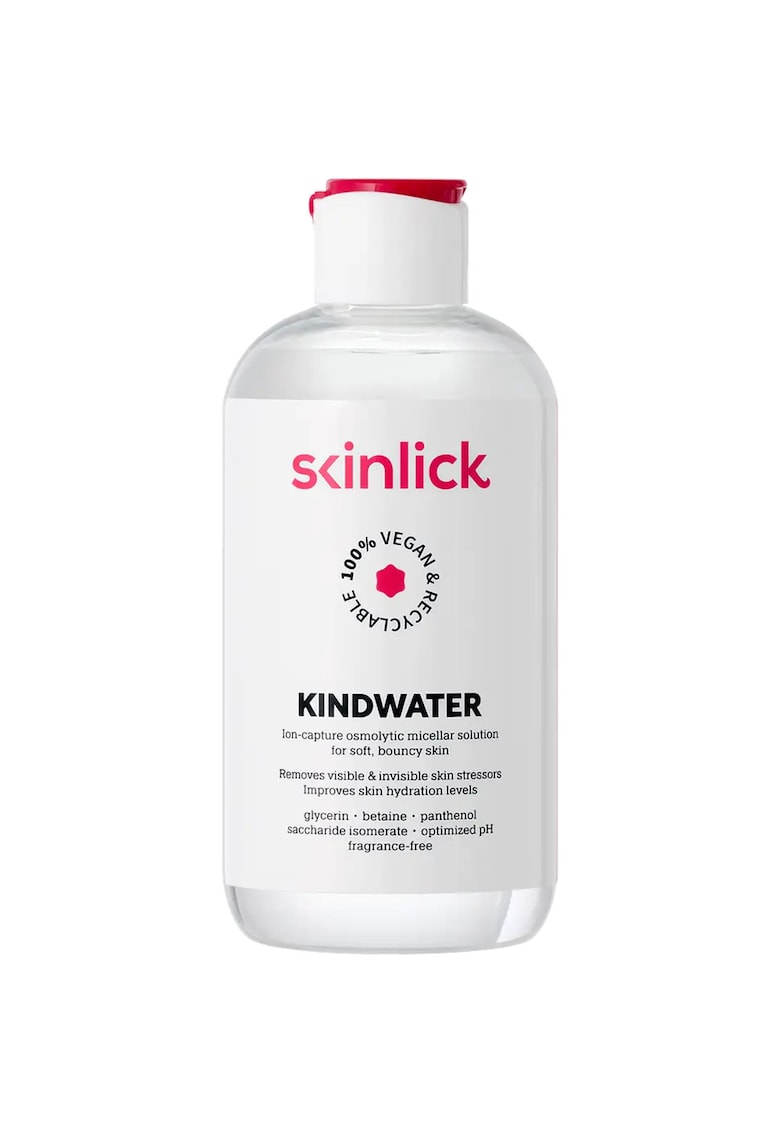 Apa micelara Kindwater 250 ml - formula delicata - fara parfum - pentru toate tipurile de ten