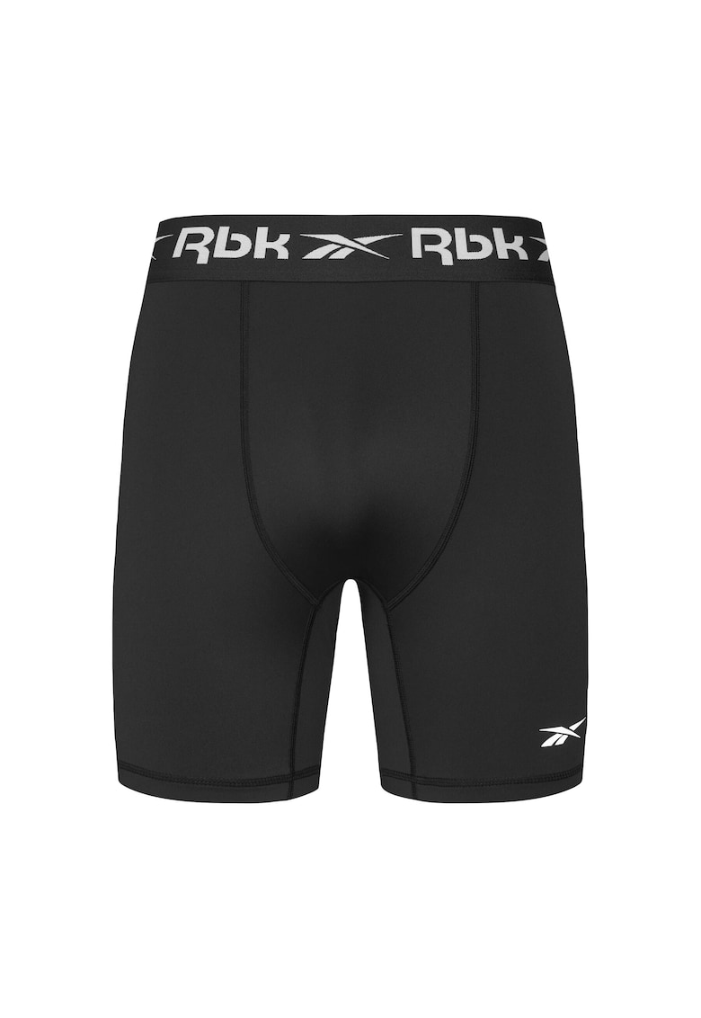 Pantaloni scurti sport Barbati - Poliester - Negru - 83% poliester - 17% elastan