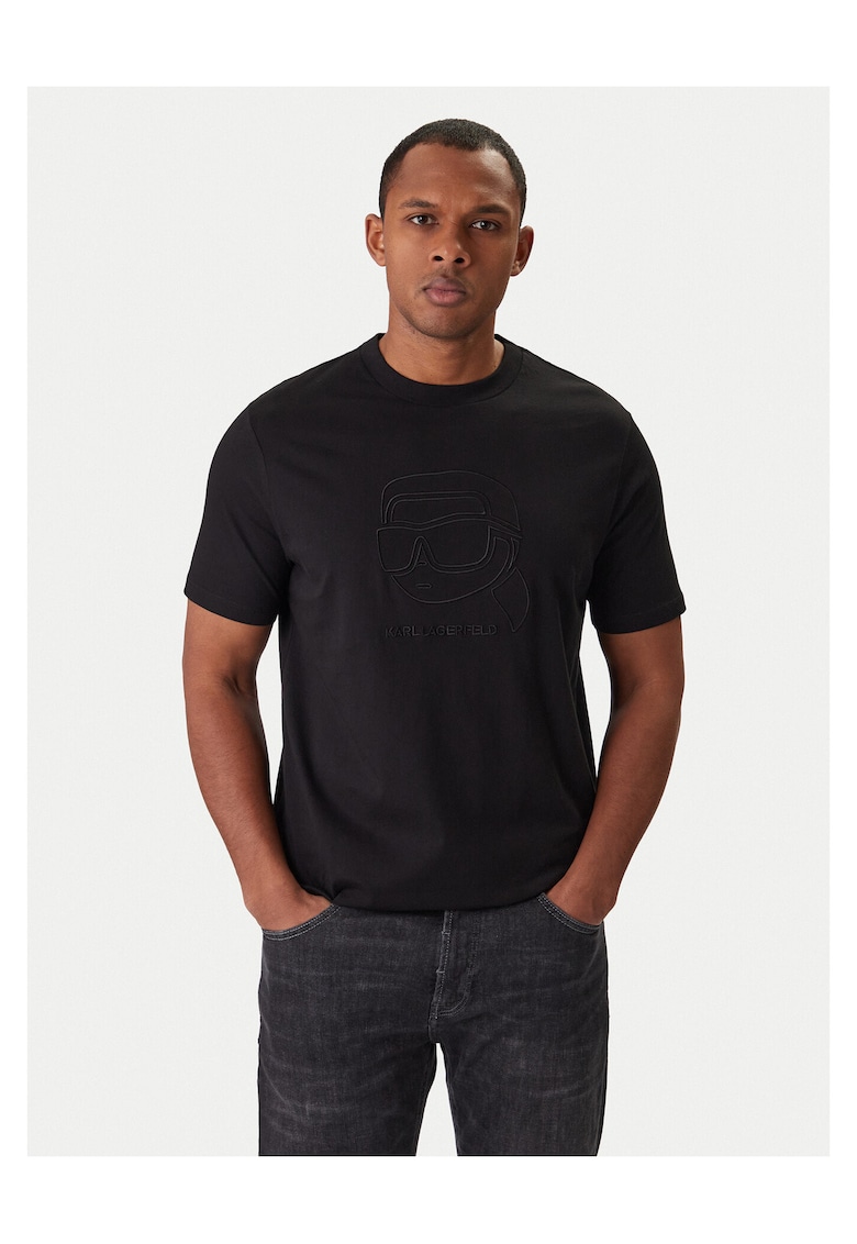 Tricou Barbati - Negru - poliester/viscoza/elastan