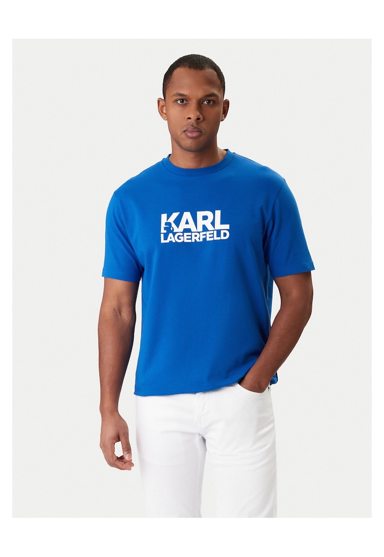 Tricou Barbati - Bumbac - Albastruwqfwqfwq - Albastru
