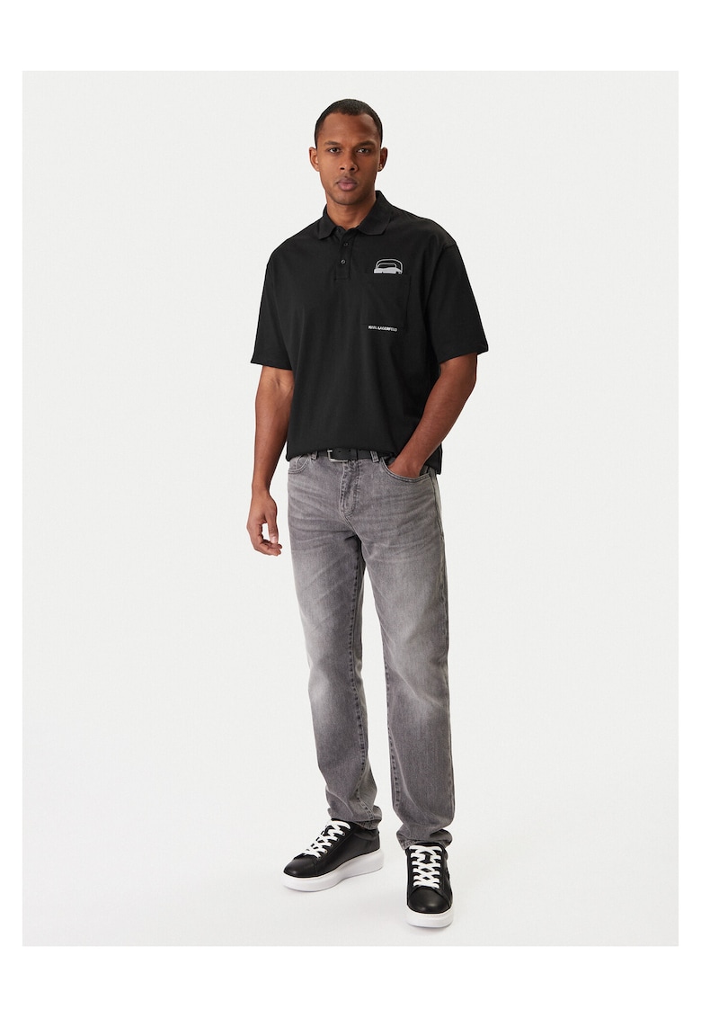 Tricou barbati - din bumbac - culoare negru