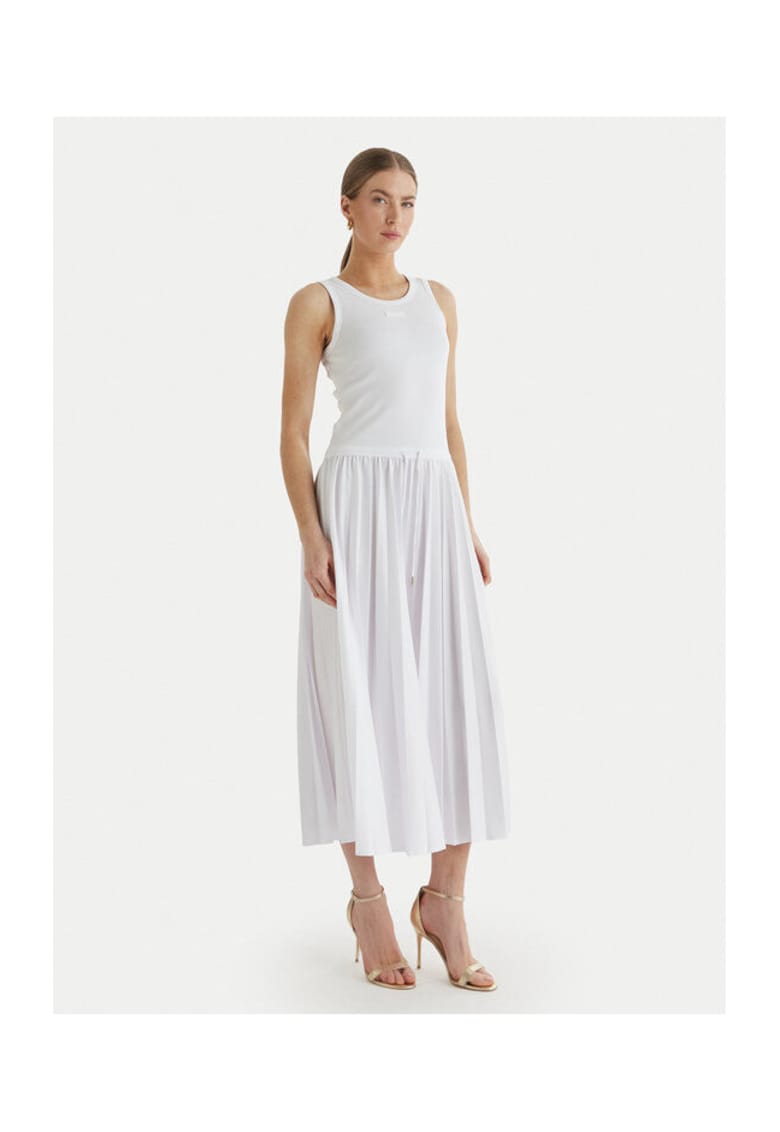 Rochie pentru femei - 96% bumbac - 4% elastan - EU - Alb