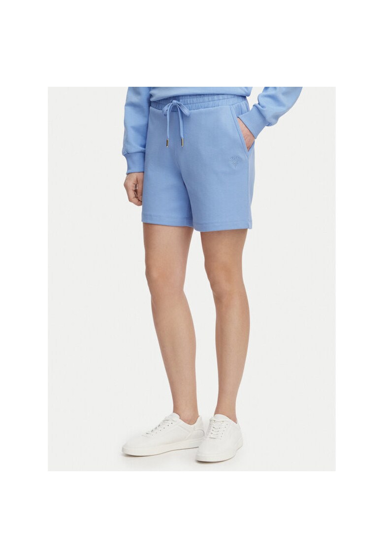 Pantaloni sport dama - bumbac si poliester - albastru deschis