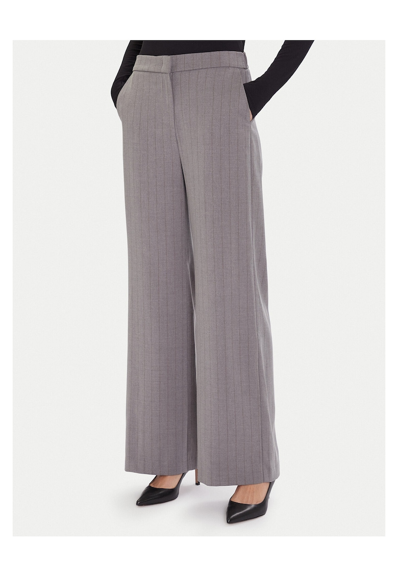 Pantaloni 64% poliester - 33% viscoza - 3% elastan - Gri