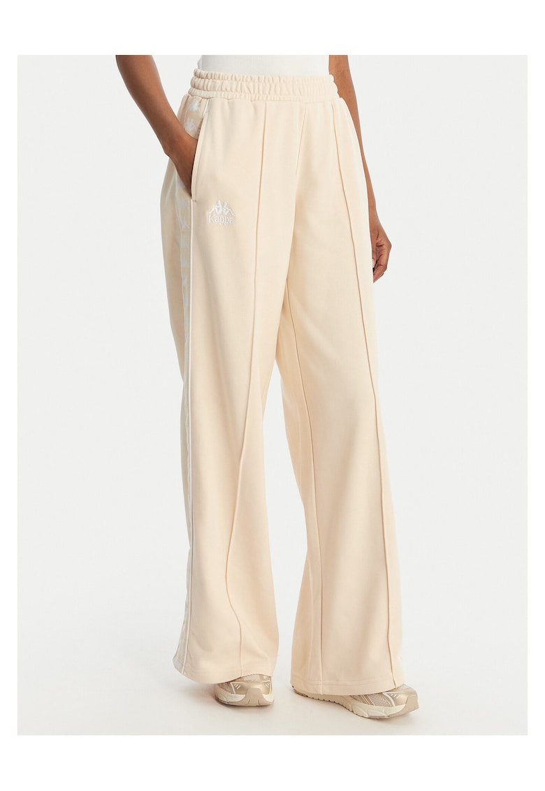 Pantaloni dama - bumbac - ecru -