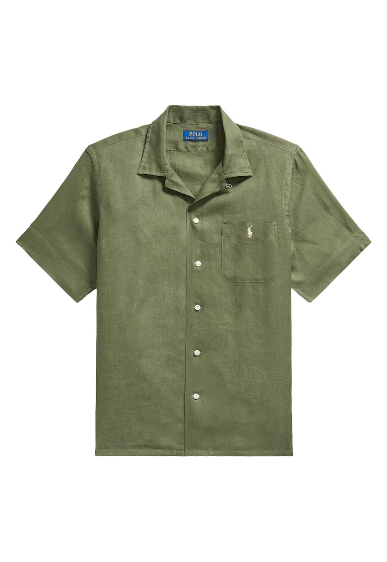 Camasa barbati - 100% in - verde - sistem inchidere nasturi - 656875 - Verde