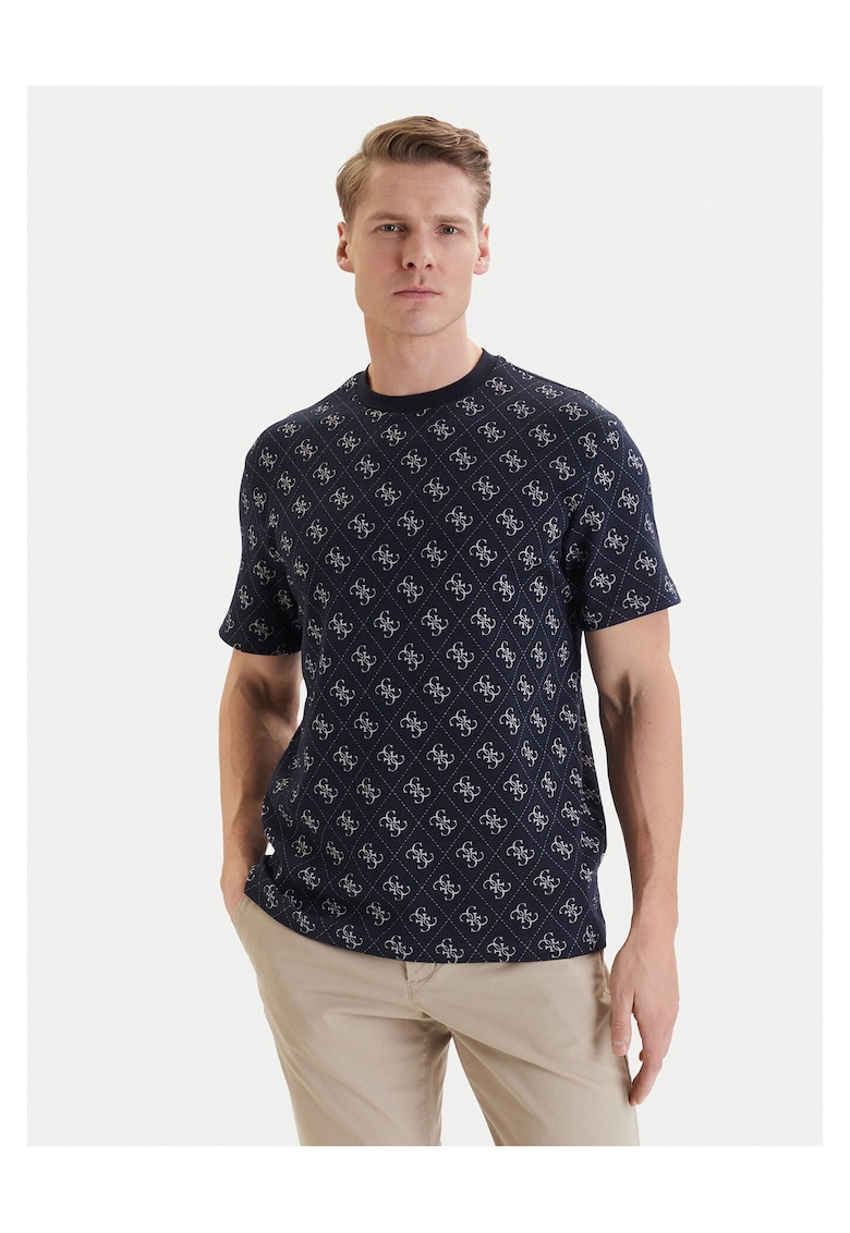 Tricou Barbati - bleumarin - bumbac/poliester