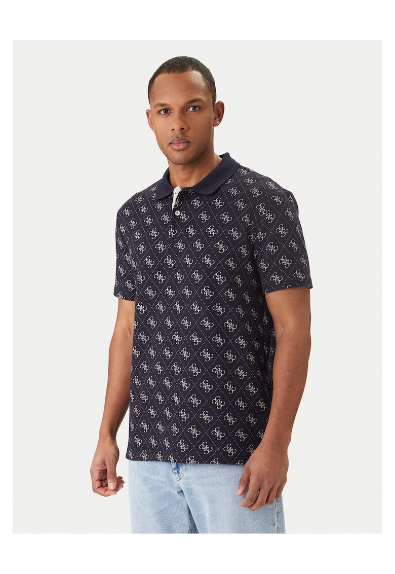 Tricou barbati - bleumarin - bumbac si poliester - Bleumarin