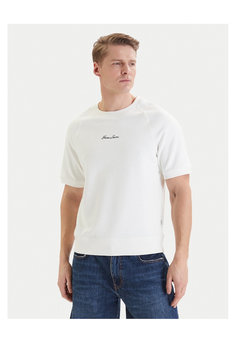 Bluza barbati - bumbac - alb