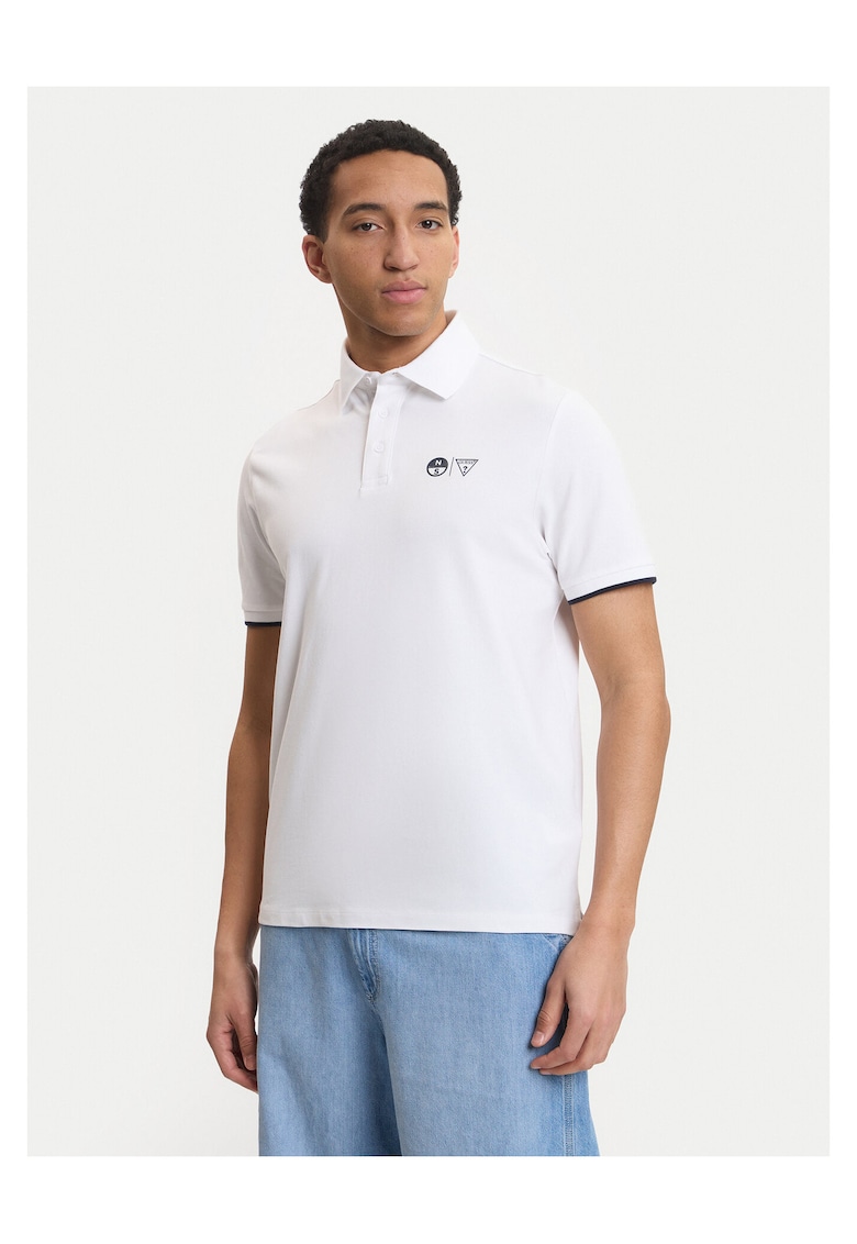 Tricou barbati - alb - bumbac -