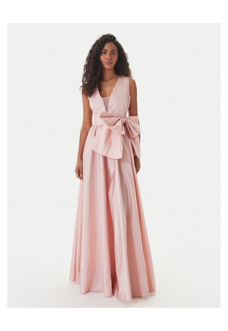 Rochie de seara - roz - 100% nailon - fermoar