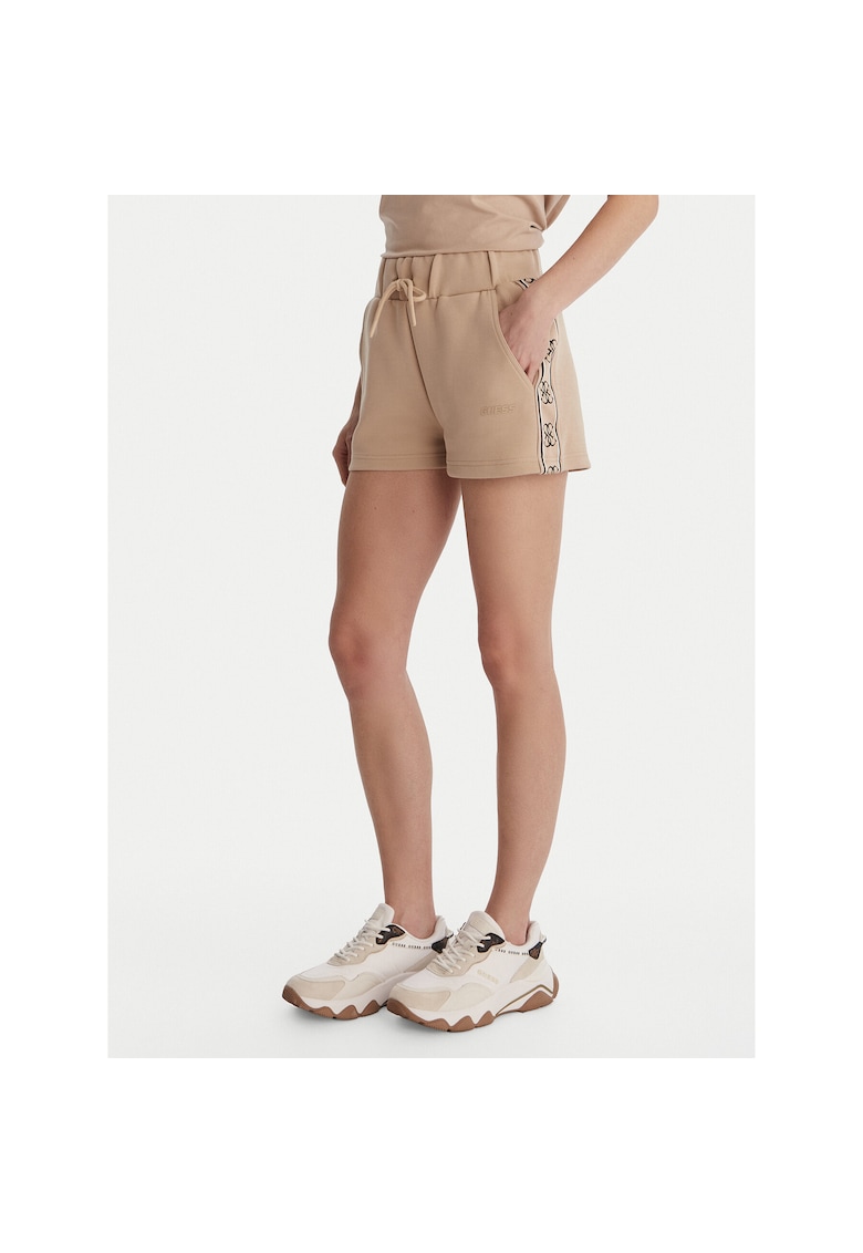 Pantaloni sport de dama - bej - bumbac si poliester