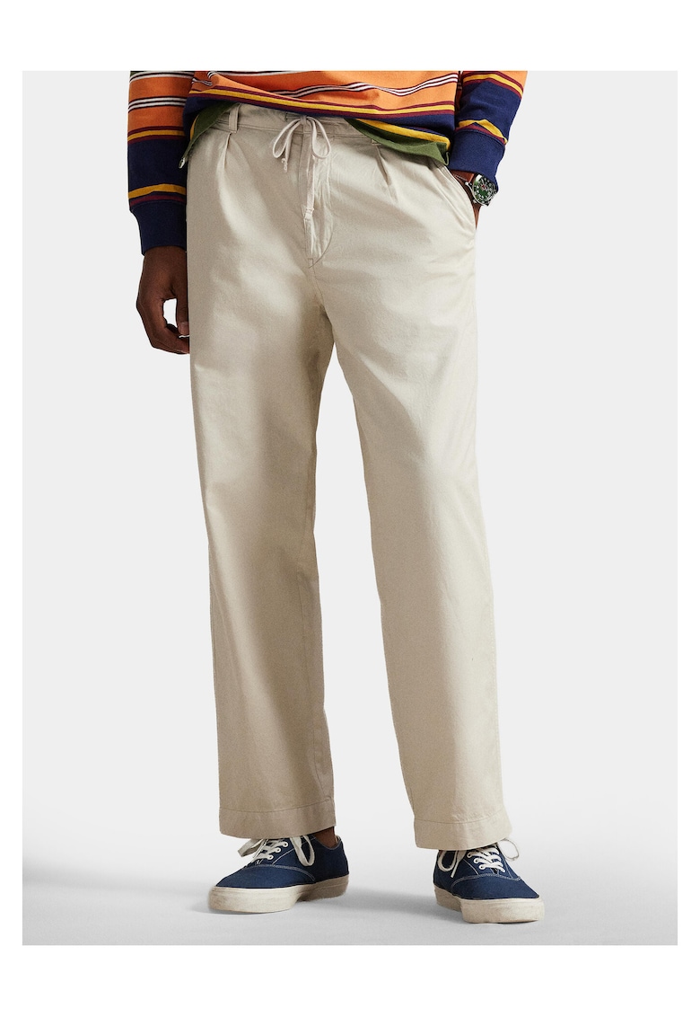 Pantaloni barbati - bumbac - bej -