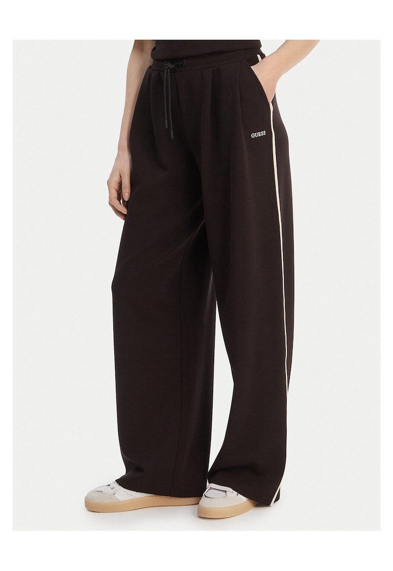 Pantaloni dama - material poliester - maro
