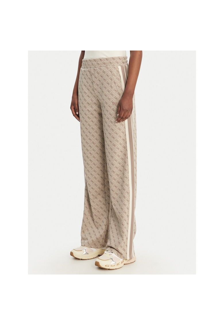 Pantaloni sport dama - bej - 67% poliester - 33% bumbac