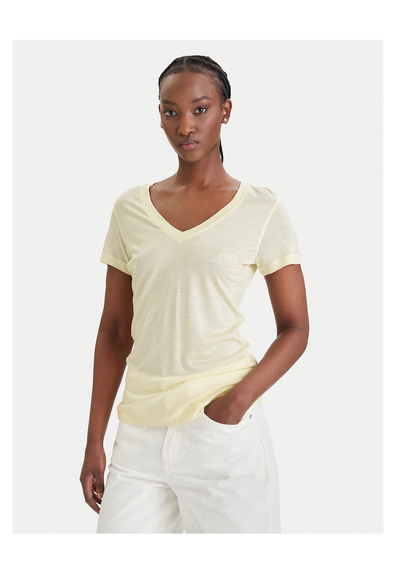 Tricou dama Lyocell - Galben