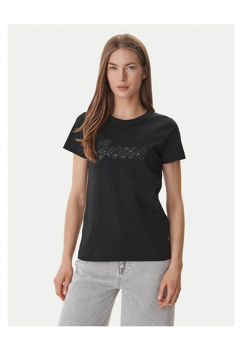 Tricou dama bumbac - negru