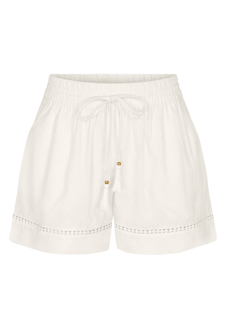Pantaloni scurti pijama - in - alb -