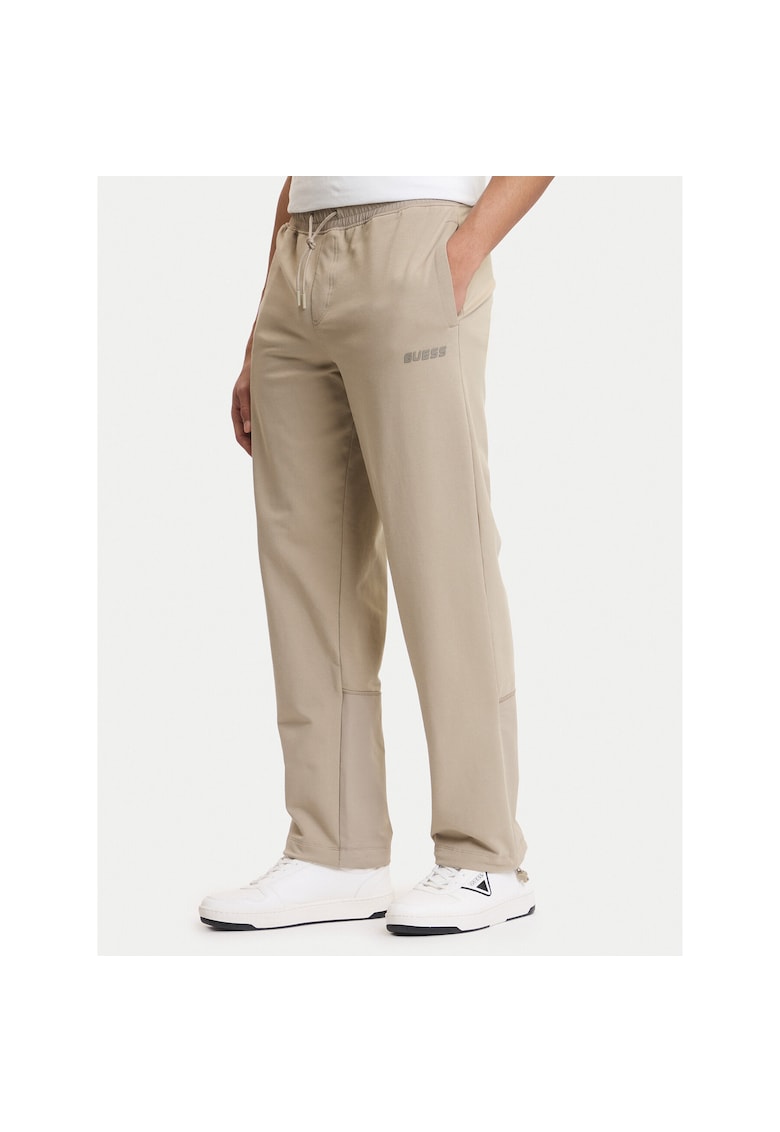 Pantaloni sport barbati - bumbac - bej - 95% bumbac - 5% elastan