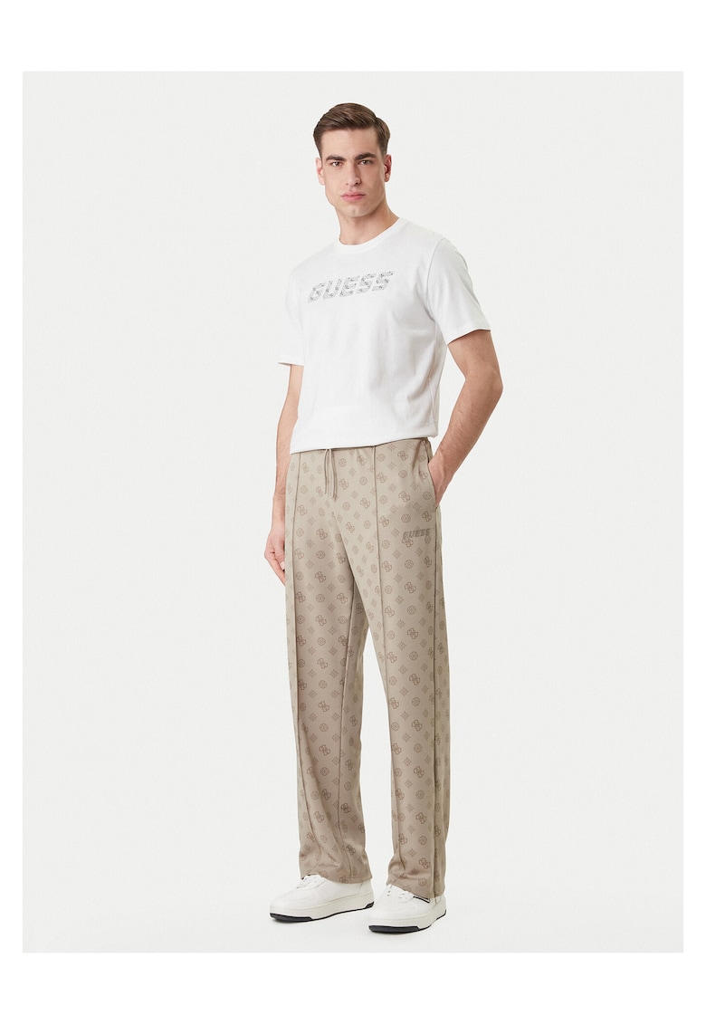 Pantaloni de trening barbati - poliester - bej -