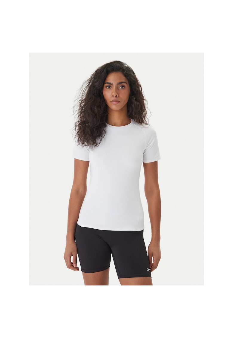Tricou sport dama - slim fit - alb - poliester