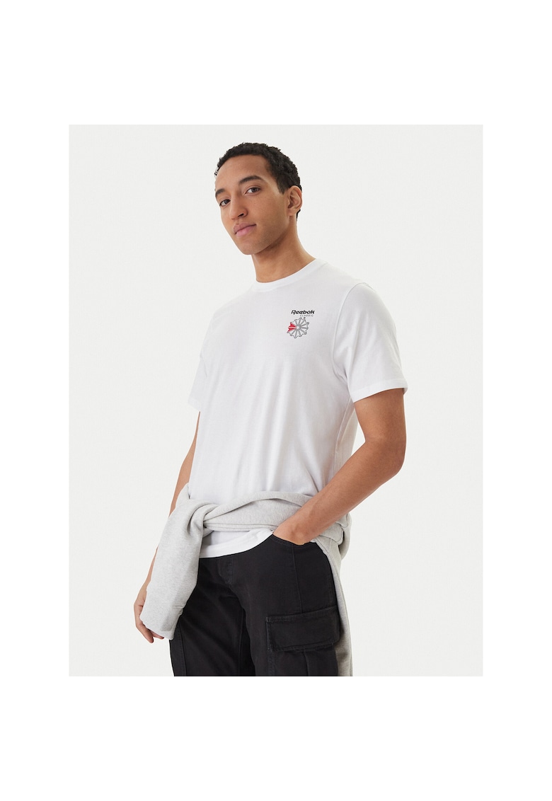 Tricou sport barbati - bumbac 100% - alb