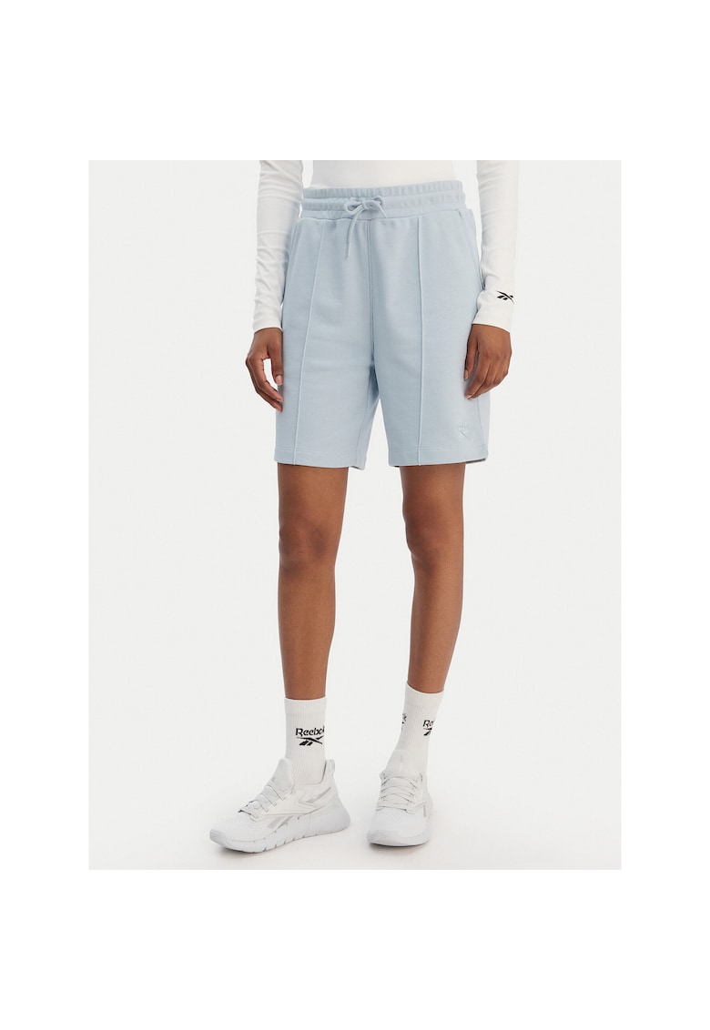 Pantaloni scurti sport dama - bumbac si poliester - albastru deschis