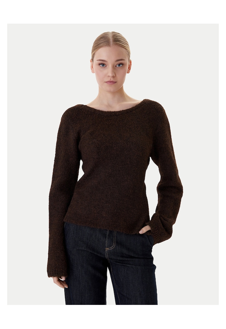 Pulover dama - maro - poliester/nailon -