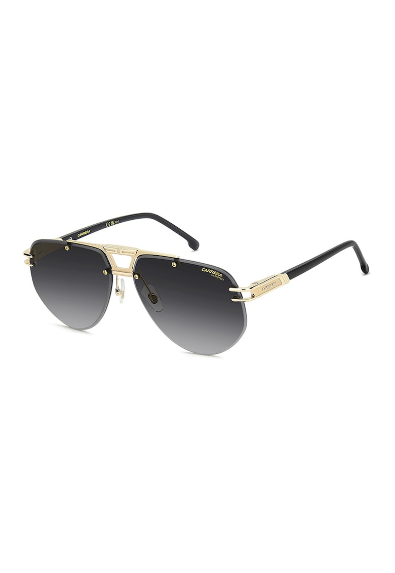 Ochelari de soare aviator fara rama - Auriu/Maro