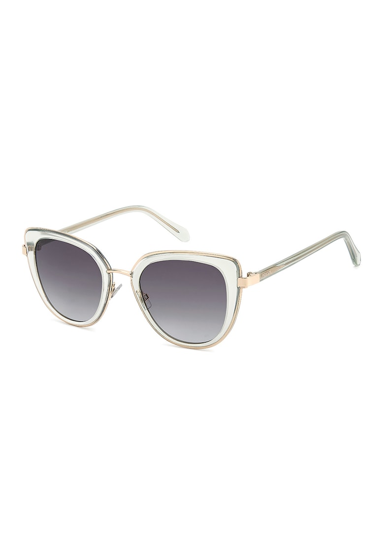 Ochelari de soare cat-eye cu lentile in degrade - Auriu/Mint